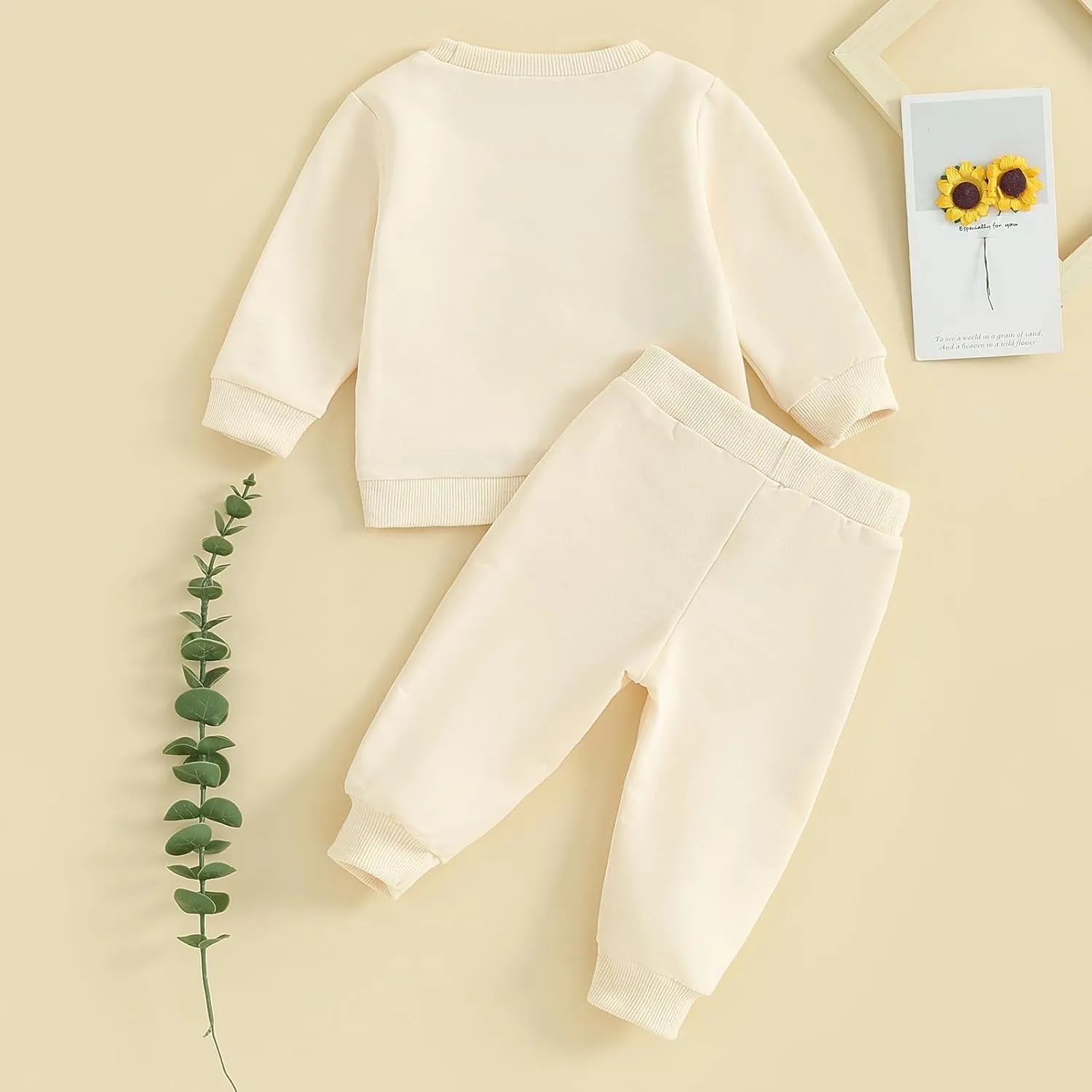 2Pcs Set Infant Baby Girl Fall Clothes Daddys Girl Long Sleeve Crewneck Sweatshirt Joggers Pants Winter Outfit Set