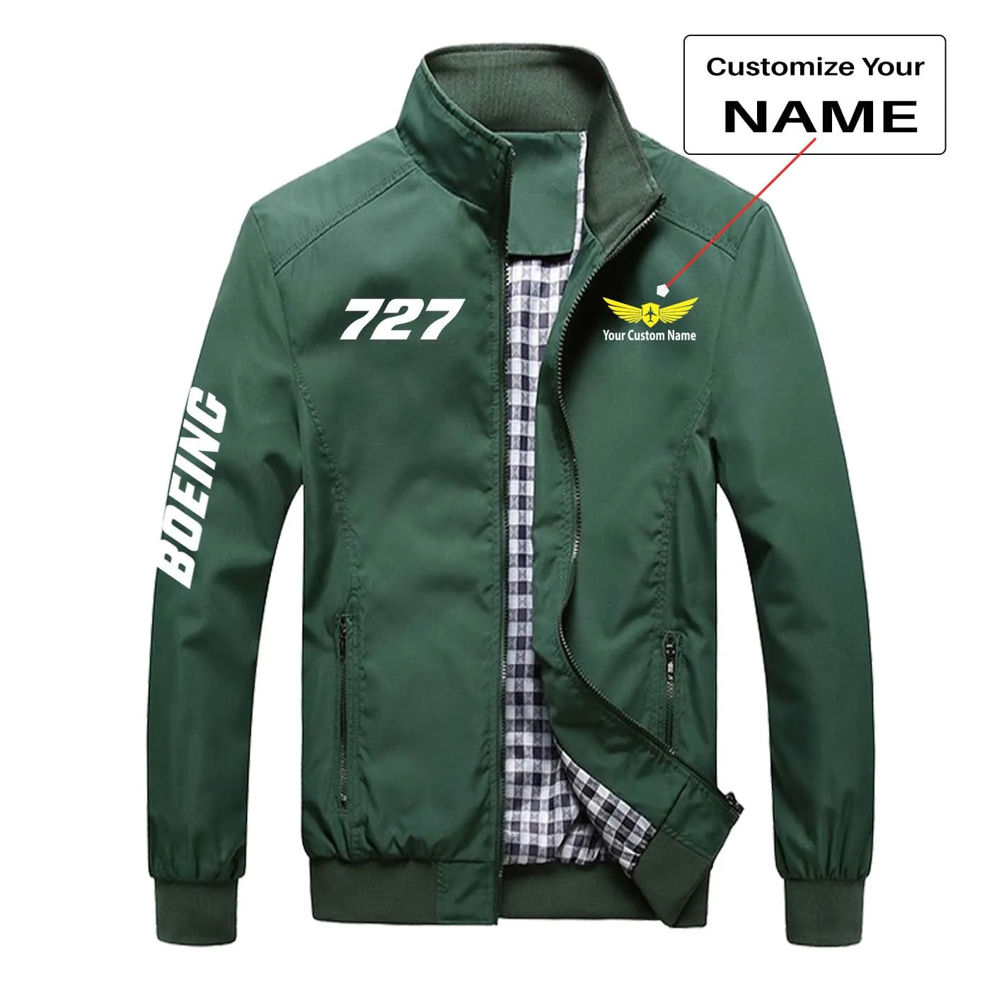 727 Flat Text Designed Stylish Jackets