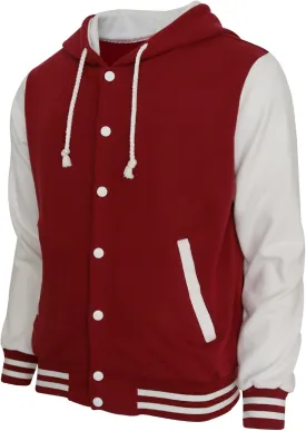 Hoodie Baseball Jacket Varsity Cotton Letterman Jacket