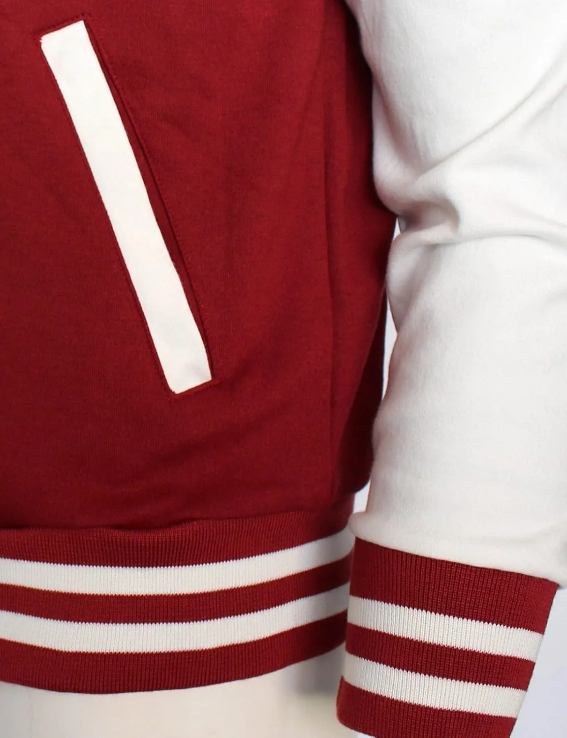 Hoodie Baseball Jacket Varsity Cotton Letterman Jacket