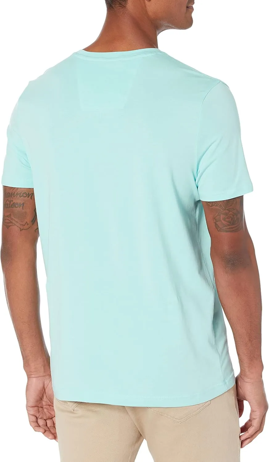 Nautica Men's Short Sleeve Solid Slim Fit V-Neck T-Shirt