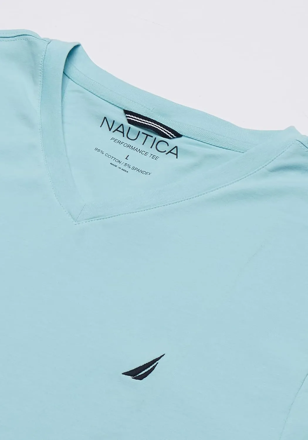 Nautica Men's Short Sleeve Solid Slim Fit V-Neck T-Shirt