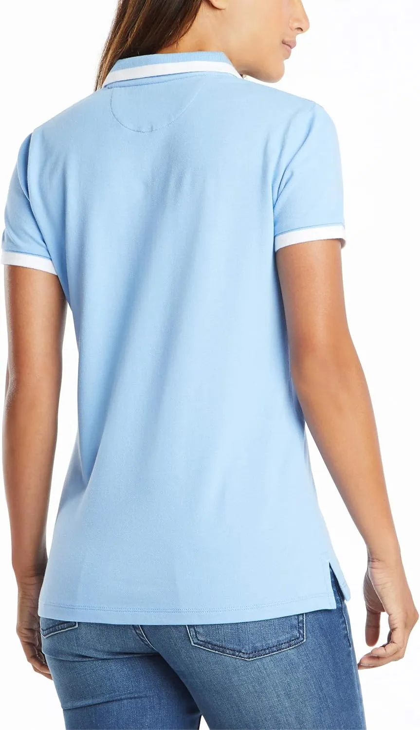 Nautica Women's Stretch Cotton Polo Shirt