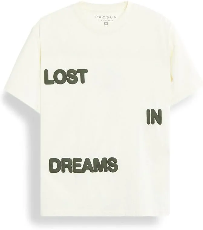 PacSun Men's Lost in Dreams Puff Oversized T-Shirt