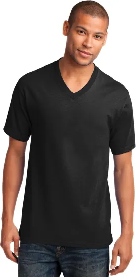 Port & Company Men's 54 oz 100% Cotton V Neck T Shirt