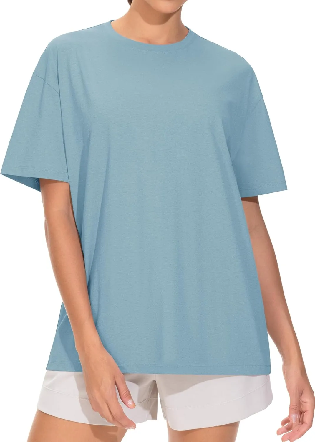 THE GYM PEOPLE Women's Oversized T Shirts Summer Casual Short Sleeve Tops Crewneck Loose Workout Basic Tees