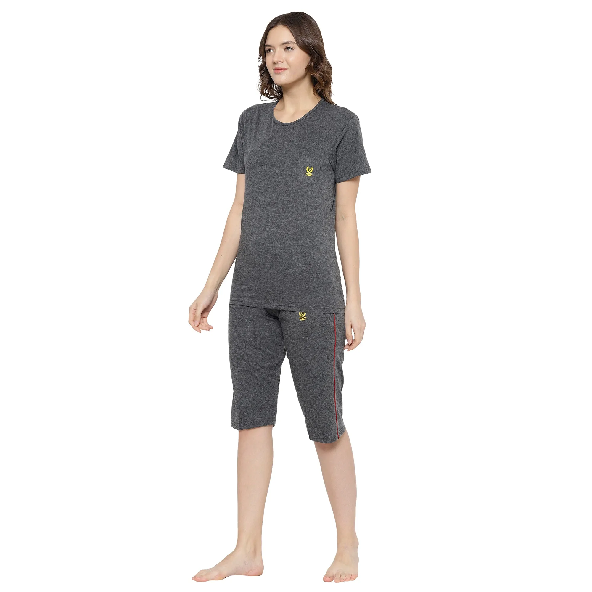 Vimal Jonney Grey Women's Night Suit