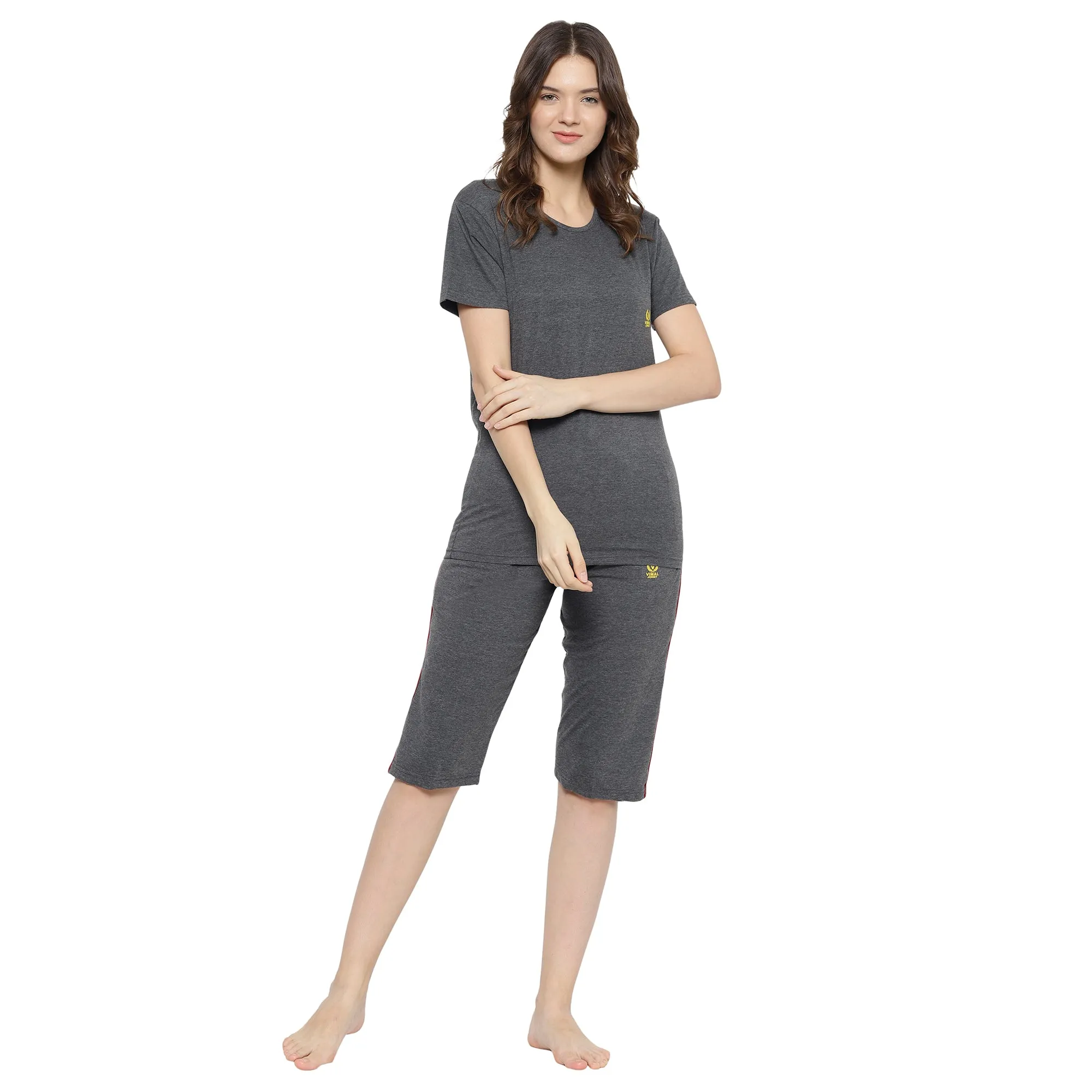 Vimal Jonney Grey Women's Night Suit